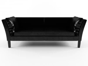restoration hardware sofa leather 3D Model