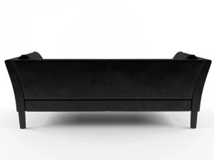 restoration hardware sofa leather 3D Model