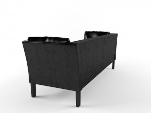 restoration hardware sofa leather 3D 모델
