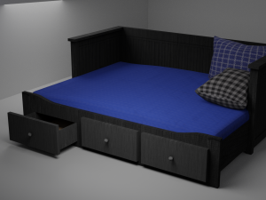 krovat bed Modello 3D
