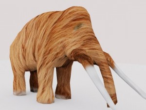 lowpoly mammoth 3D 模型