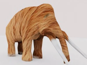 d&uuml;ş&uuml;k poli mamut 3D Model