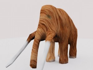lowpoly mammoth 3D Model