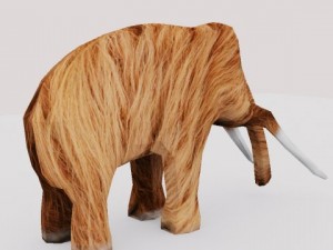 lowpoly mammoth 3D Model