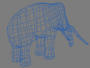 lowpoly mammoth 3D Model