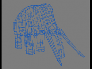 lowpoly mammoth 3D Model