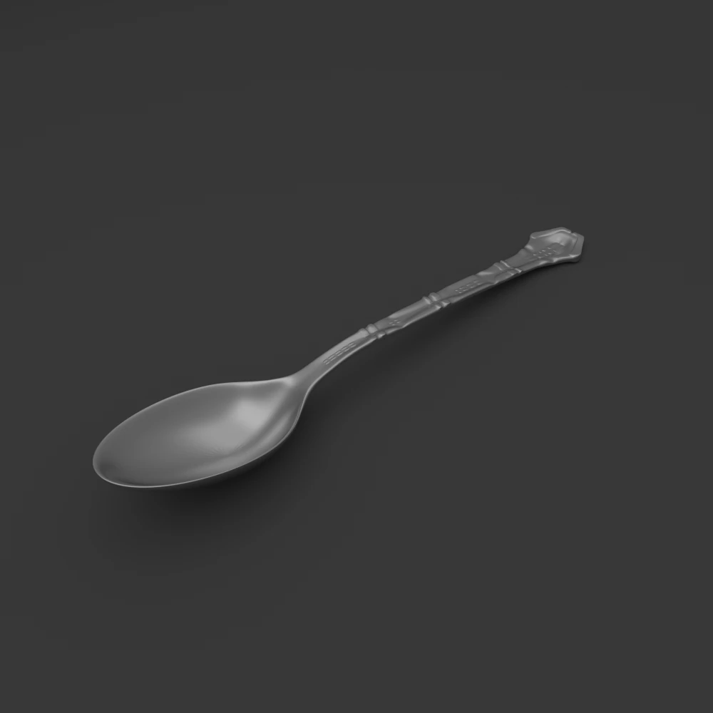 spoon 3D Model .c4d .max .obj .3ds .fbx .stl .blend 