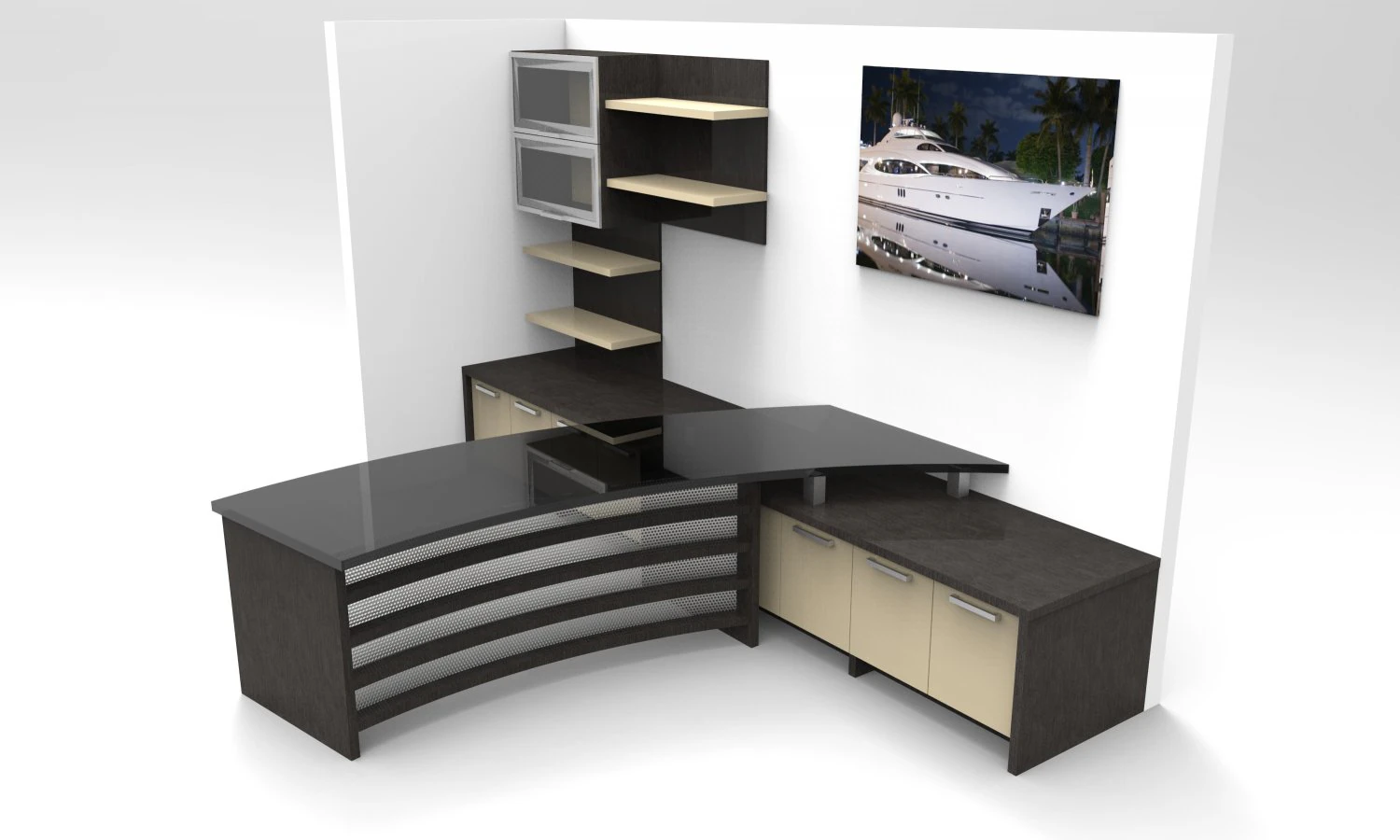 workstation 3D Model .c4d .max .obj .3ds .fbx .stl .blend 