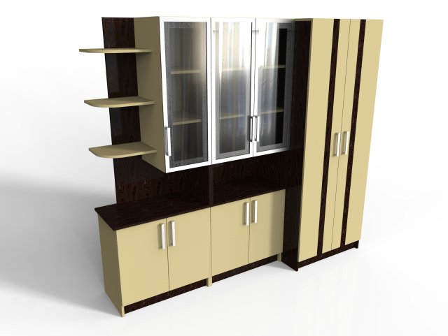 cabinet 3D Model .c4d .max .obj .3ds .fbx .stl .blend 