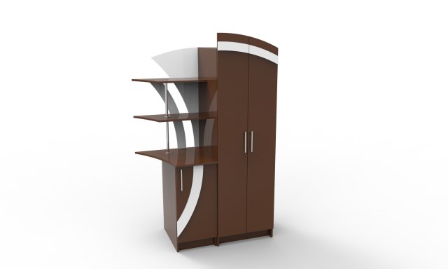 cabinet 2 3D Модель .c4d .max .obj .3ds .fbx .stl .blend 