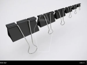 binder clips 3D Model