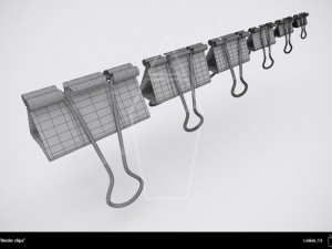 binder clips 3D Model