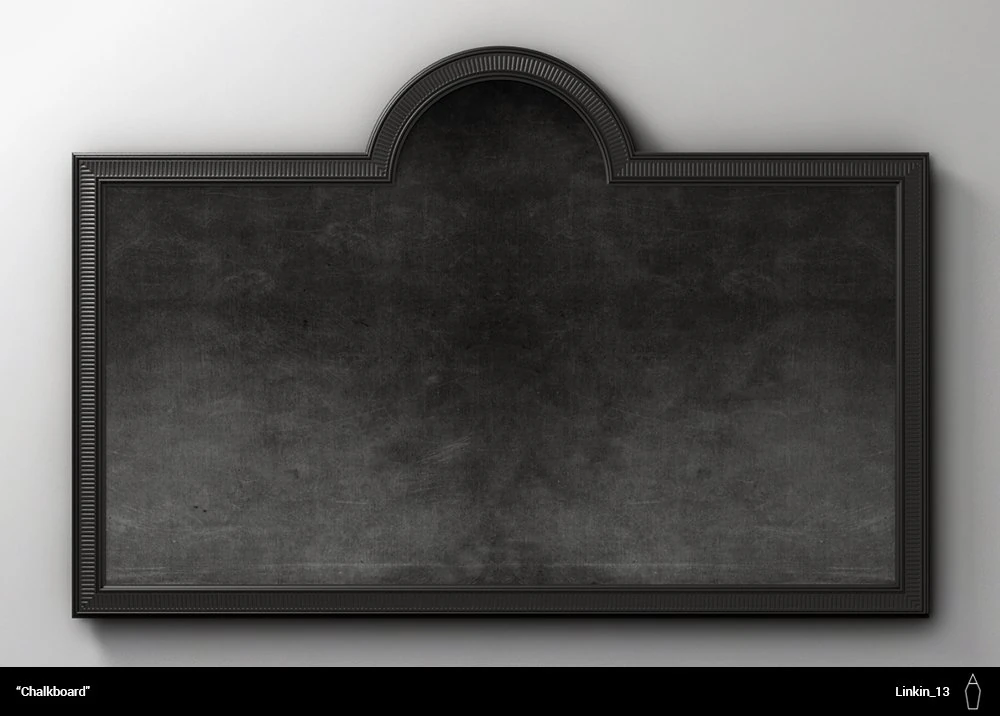 chalkboard 3D Model .c4d .max .obj .3ds .fbx .stl .blend 