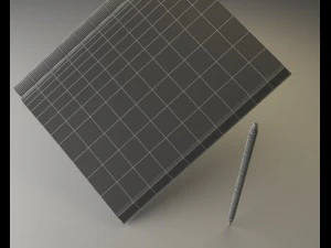 notebook and mechanical pencil 3D Model