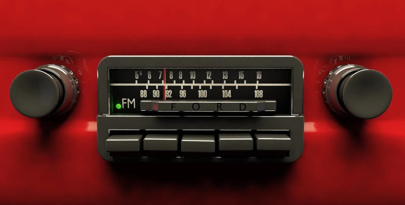 old car stereo 3D Model .c4d .max .obj .3ds .fbx .stl .blend 