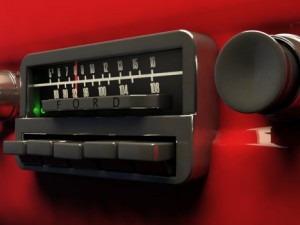 old car stereo 3D Модель