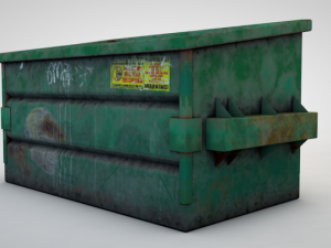 old dirty dumpster 3D 모델