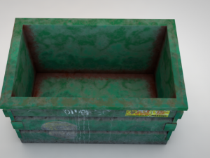 old dirty dumpster 3D 모델