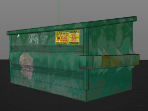 old dirty dumpster 3D 모델