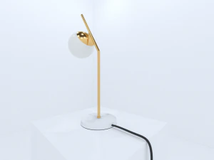 table lamp golden 3D Model