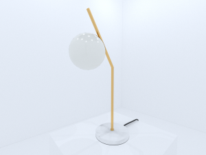 table lamp golden 3Dモデル