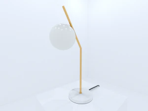 table lamp golden 3D Model