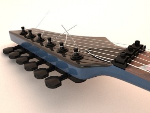 electric guitar 3D Модель