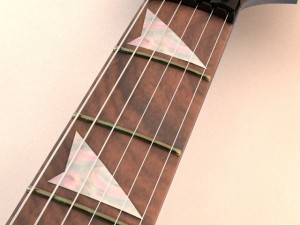 electric guitar 3D Модель