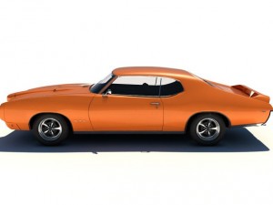 pontiac gto 1969 3D मॉडल