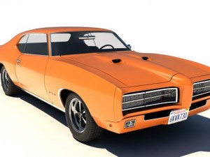 pontiac gto 1969 3D मॉडल