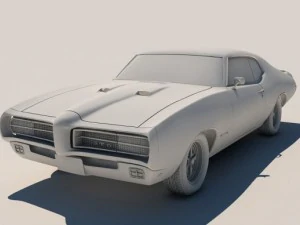 pontiac gto 1969 3D Model