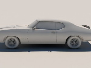 pontiac gto 1969 3D मॉडल