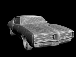 pontiac gto 1969 3D मॉडल