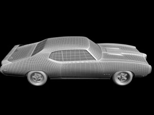 pontiac gto 1969 3D Model