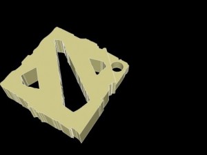 dota2 key ring for printing 3D Принт Модель