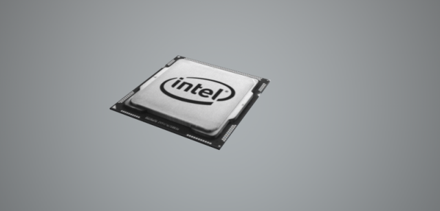 low poly cpu intel 3D Модель .c4d .max .obj .3ds .fbx .stl .blend 