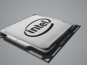 low poly cpu intel 3D Модель