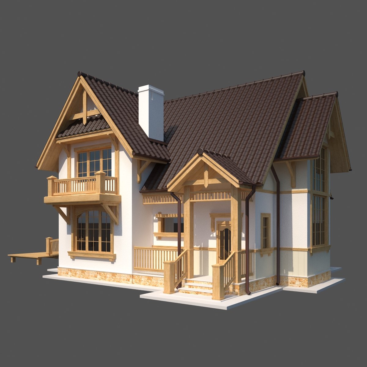 3d country. Country House 3d model. Дом картинка.