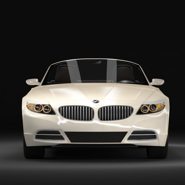 bmw z4 2009 3D Model .c4d .max .obj .3ds .fbx .stl .blend 