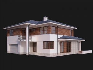 villa house 3D Model