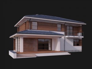 villa house 3D Model