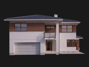 villa house 3D Model