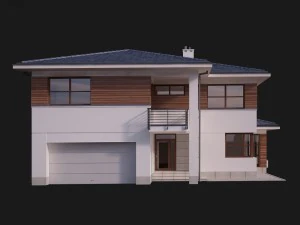 вилла дом 3D Модель