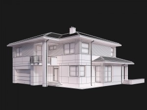 villa house 3D Model