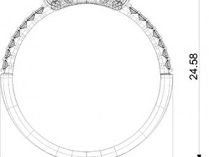 ring with diamonds 3D Model