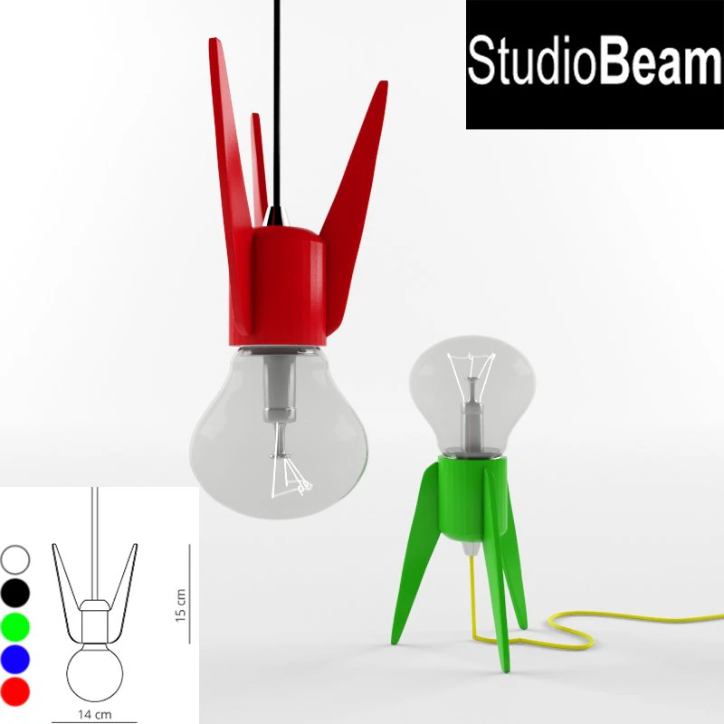 edison fs rocket table lamp studio beam 3D Model .c4d .max .obj .3ds .fbx .stl .blend 