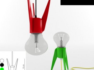 edison fs rocket table lamp studio beam 3D Модель