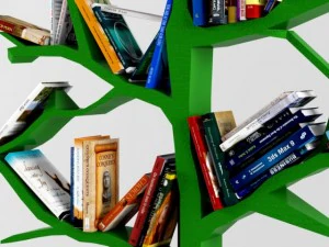 drzewo książek Model 3D