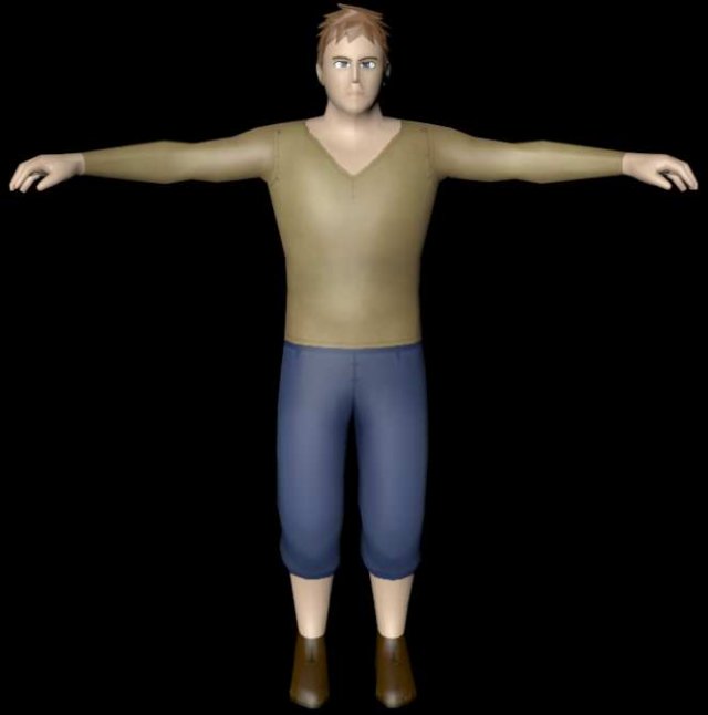 medieval man Model 3D .c4d .max .obj .3ds .fbx .stl .blend 