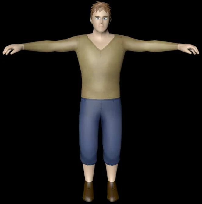 średniowieczny człowiek Model 3D .c4d .max .obj .3ds .fbx .stl .blend 